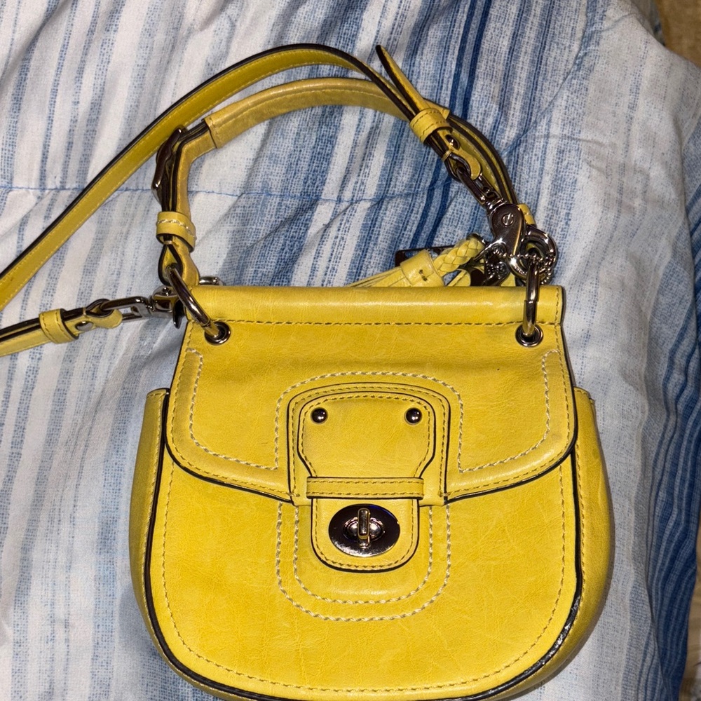 Coach Yellow Crossbody Bag